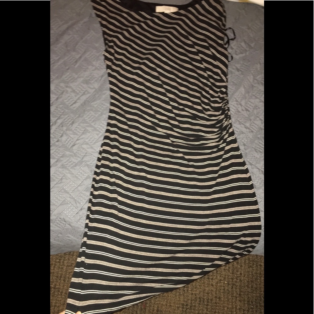 Black and white tank dress